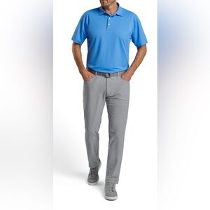 Peter Millar Men’s Performance Polo Shirt Light Blue Size Medium BNWOT